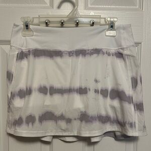 lululemon athletica White and Purple Mini Skirt